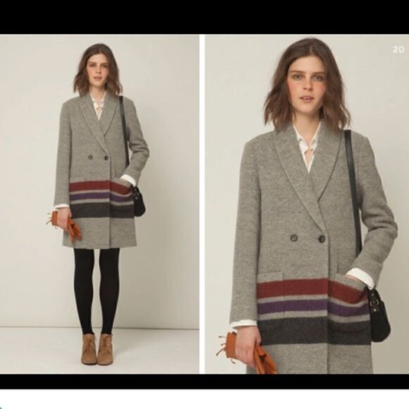Steven Alan Randall Striped Coat NWT - Picture 1 of 9